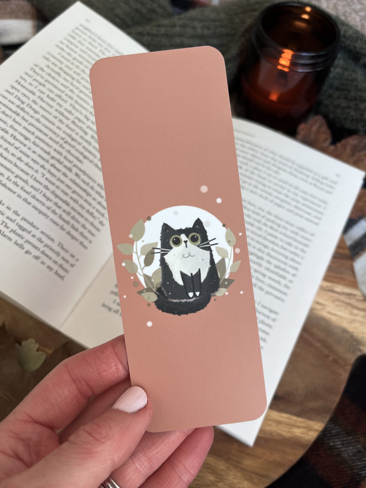 Black and White Cat Bookmark