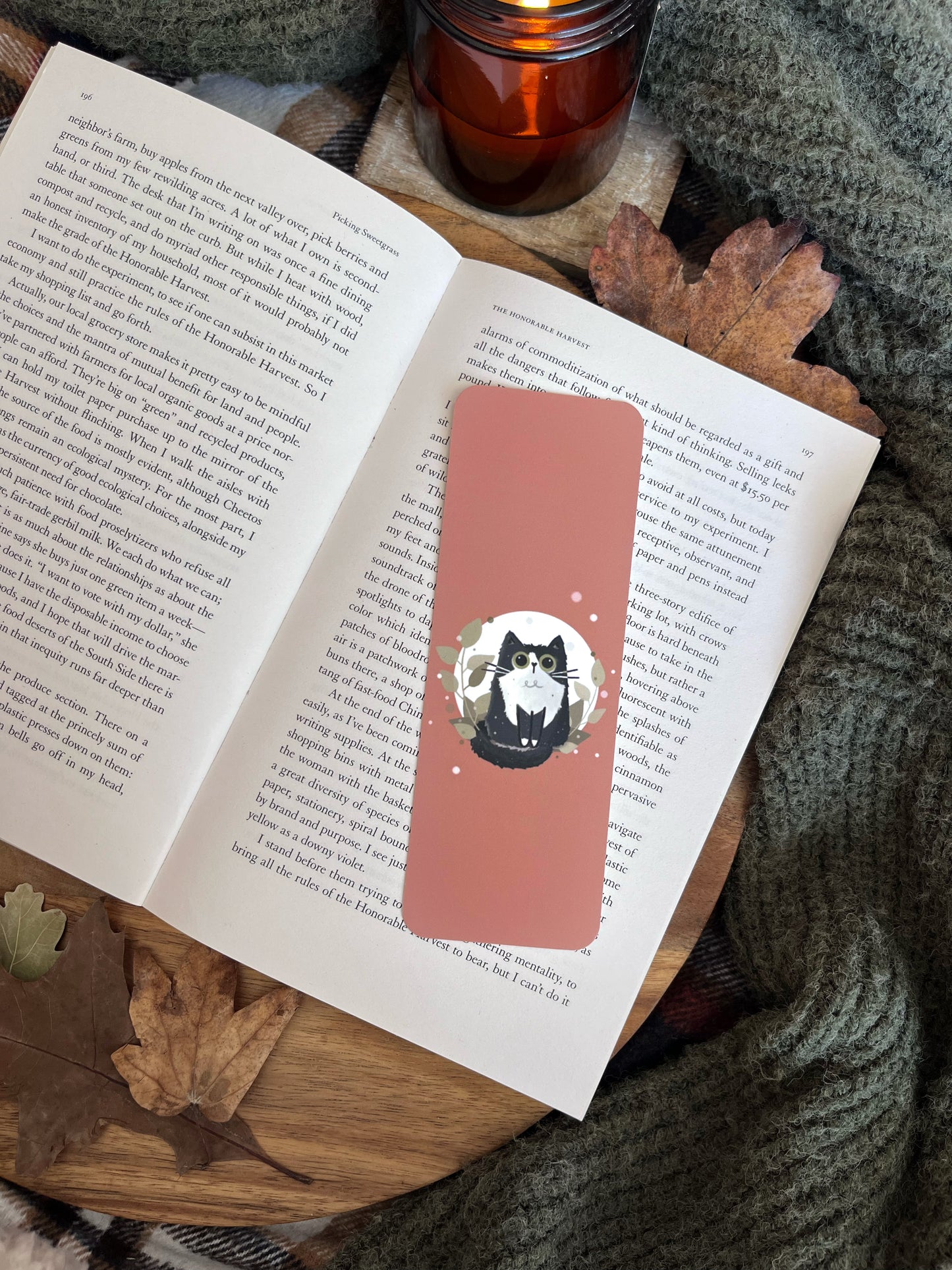 Black and White Cat Bookmark