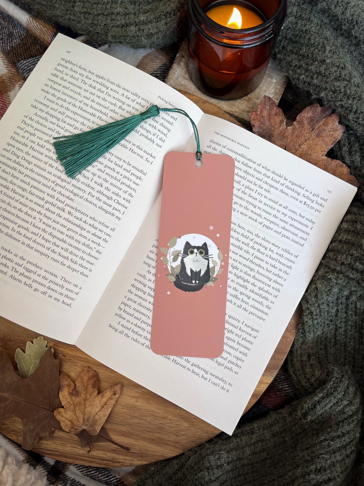 Black and White Cat Bookmark