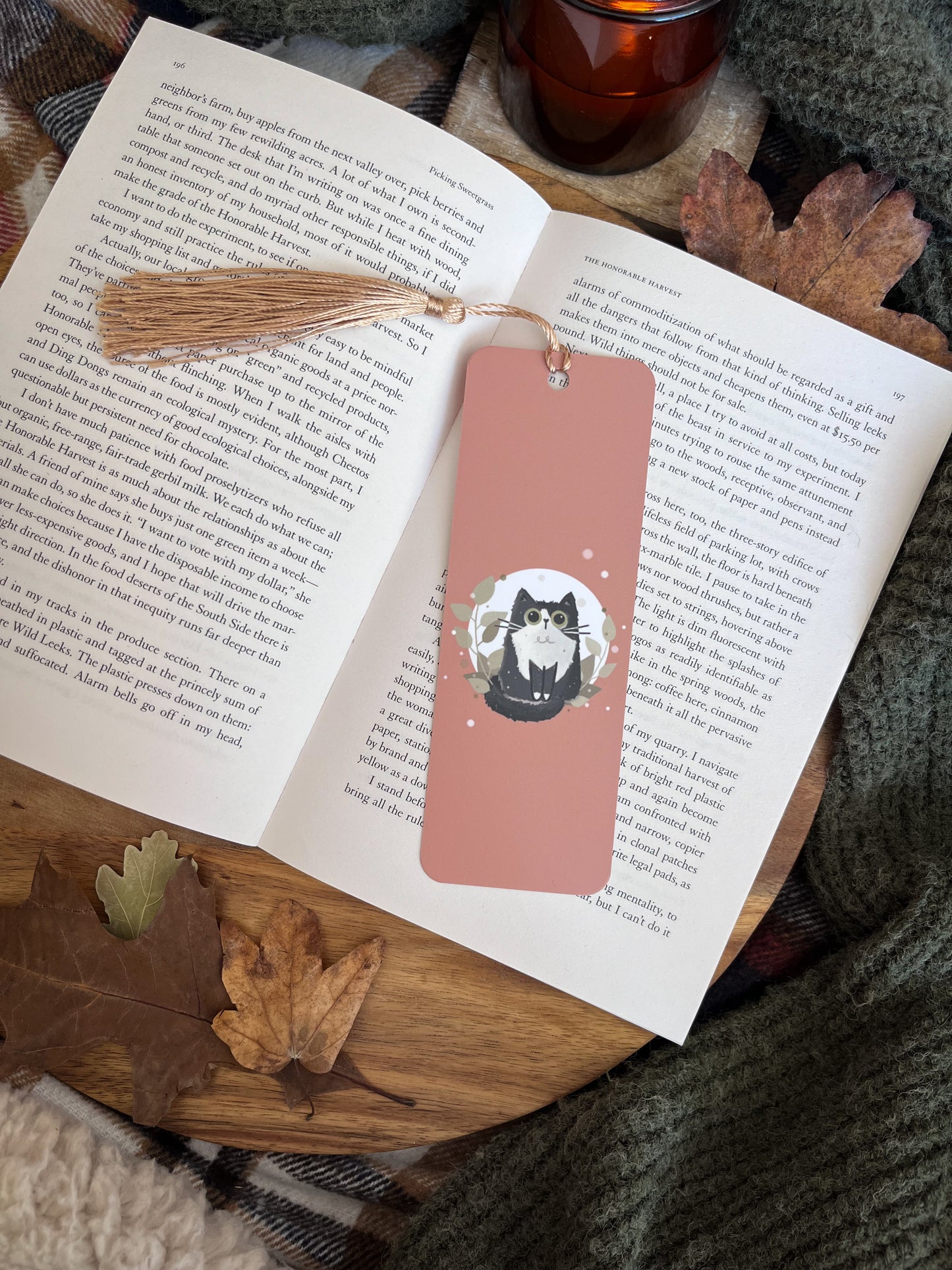 Black and White Cat Bookmark