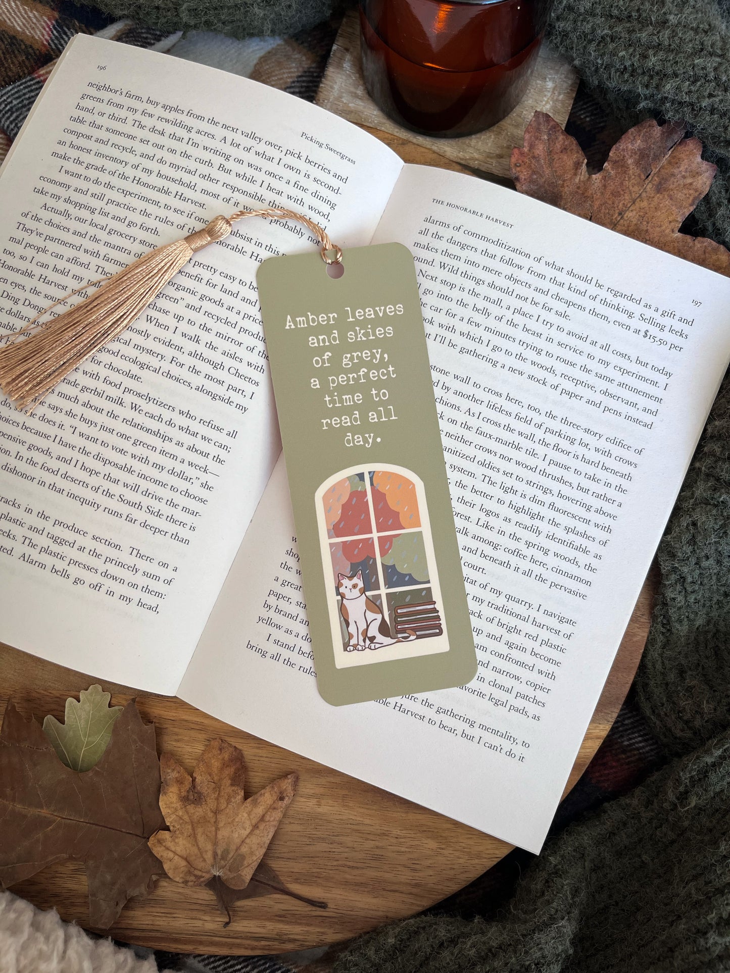 Autumn Cat Bookmark