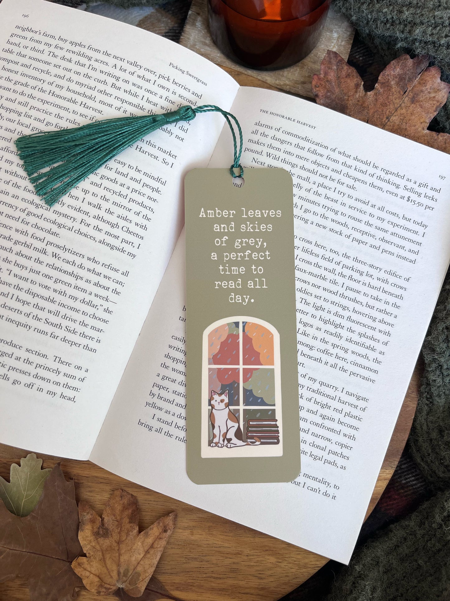 Autumn Cat Bookmark