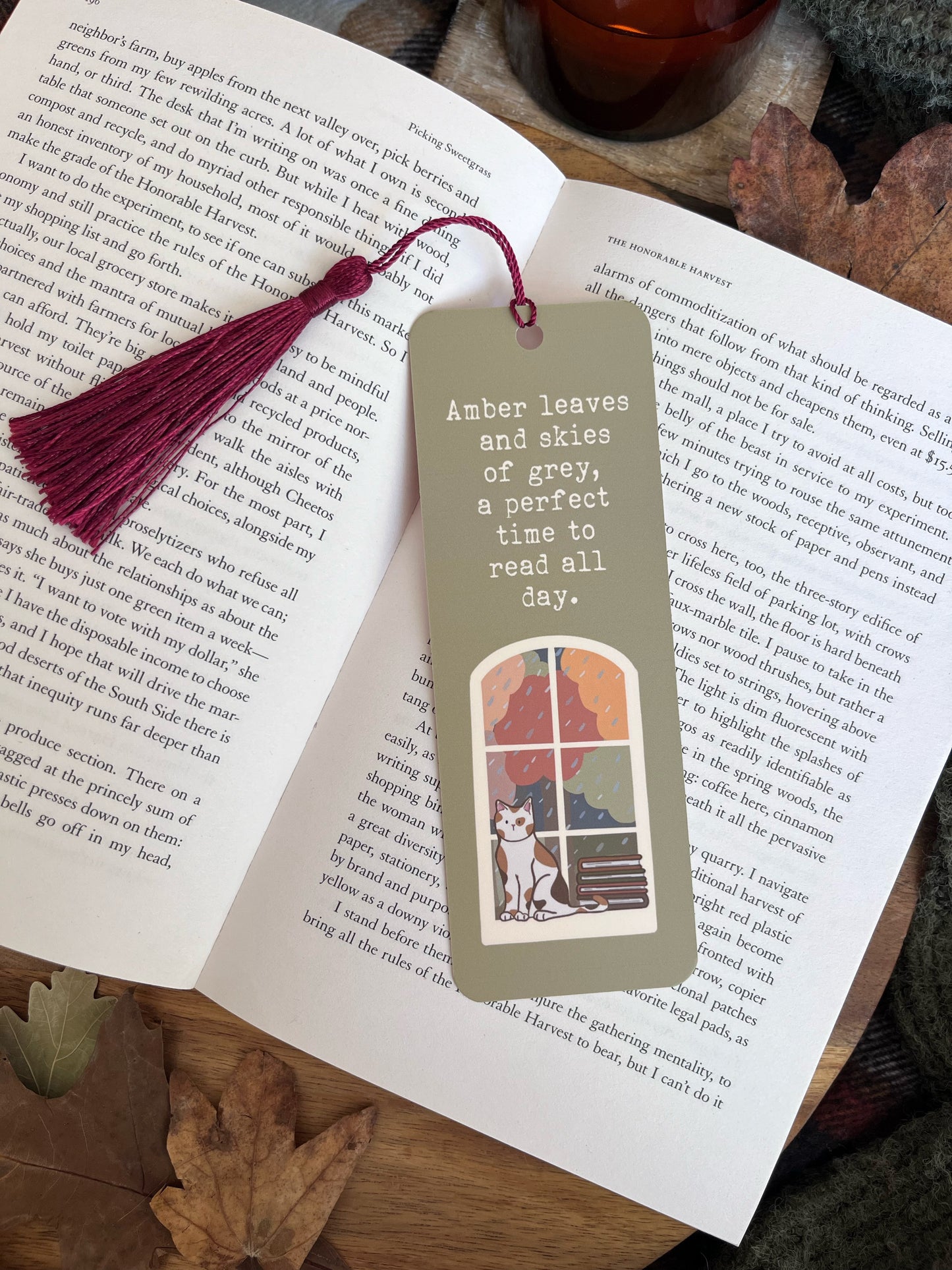 Autumn Cat Bookmark
