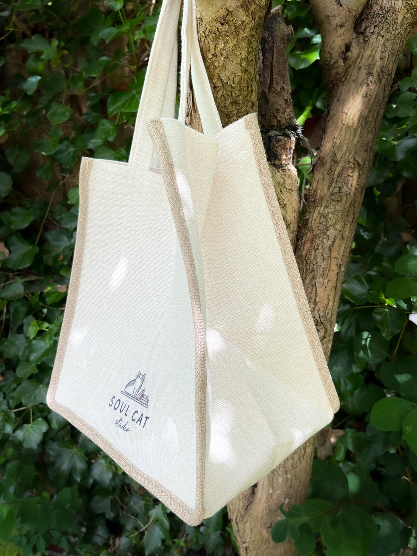Bookstore Explorer Linen Gusset Bag