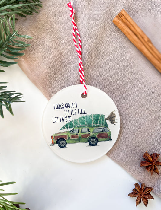 SECONDS Christmas Vacation Tree Ornament