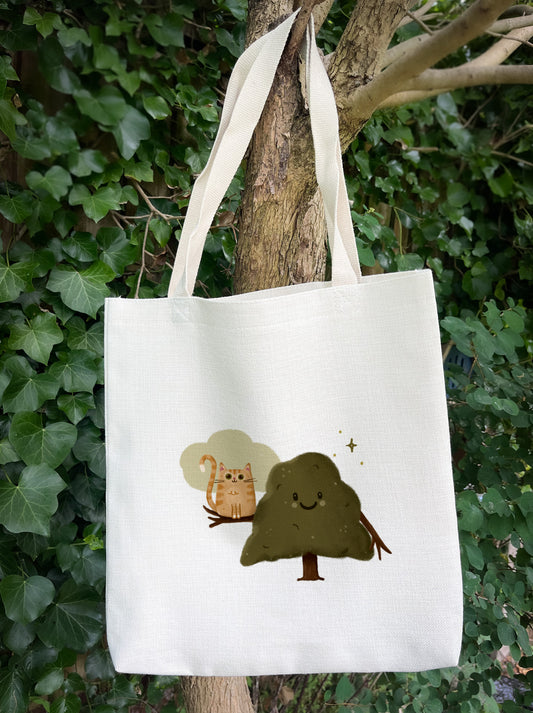 Best Buddies Cat & Tree Book/Tote Bag