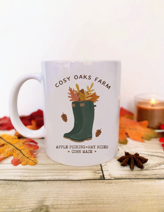 11oz Cosy Oaks Farm/ Autumn Mug