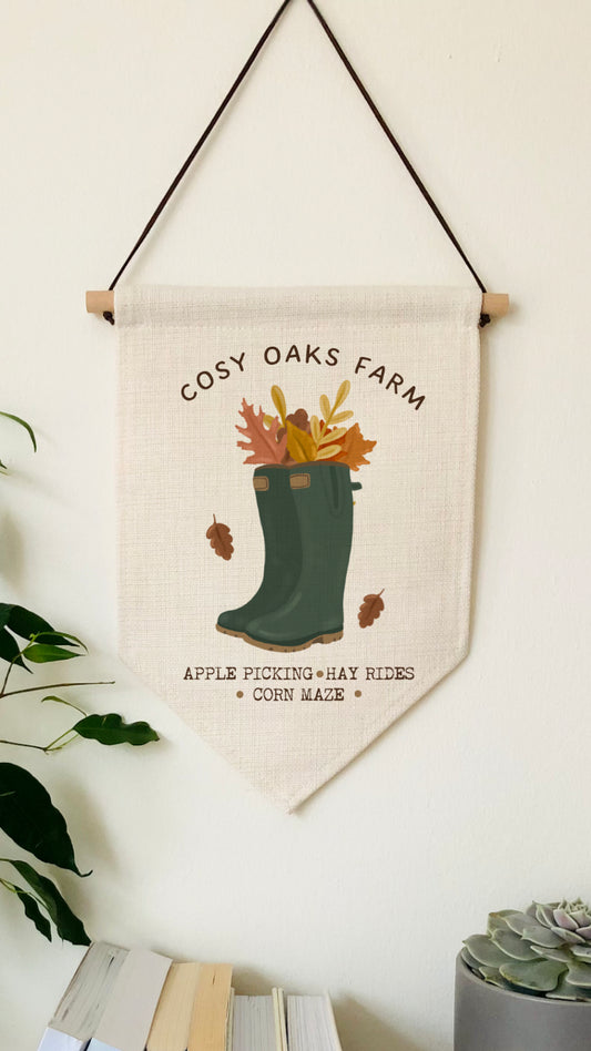 Cosy Oaks Farm/Autumn Linen Flag