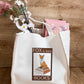 Fox Books Linen Gusset Bag