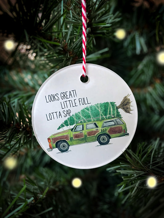 SECONDS Christmas Vacation Tree Ornament