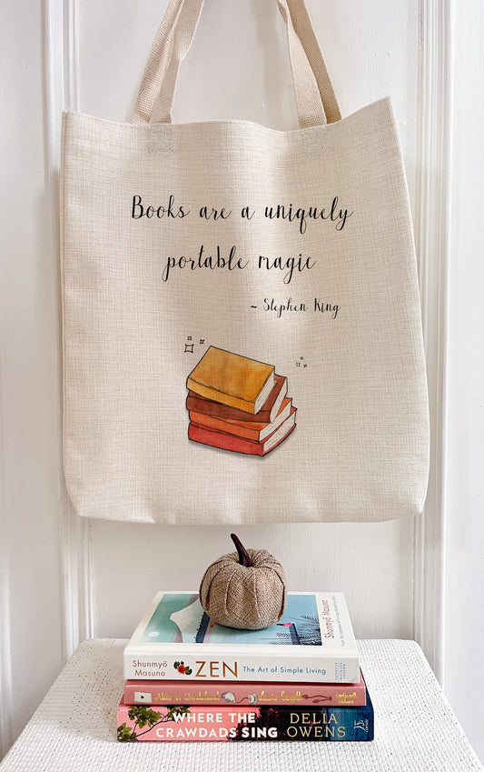 Stephen King Bookworm Book/Tote Bag