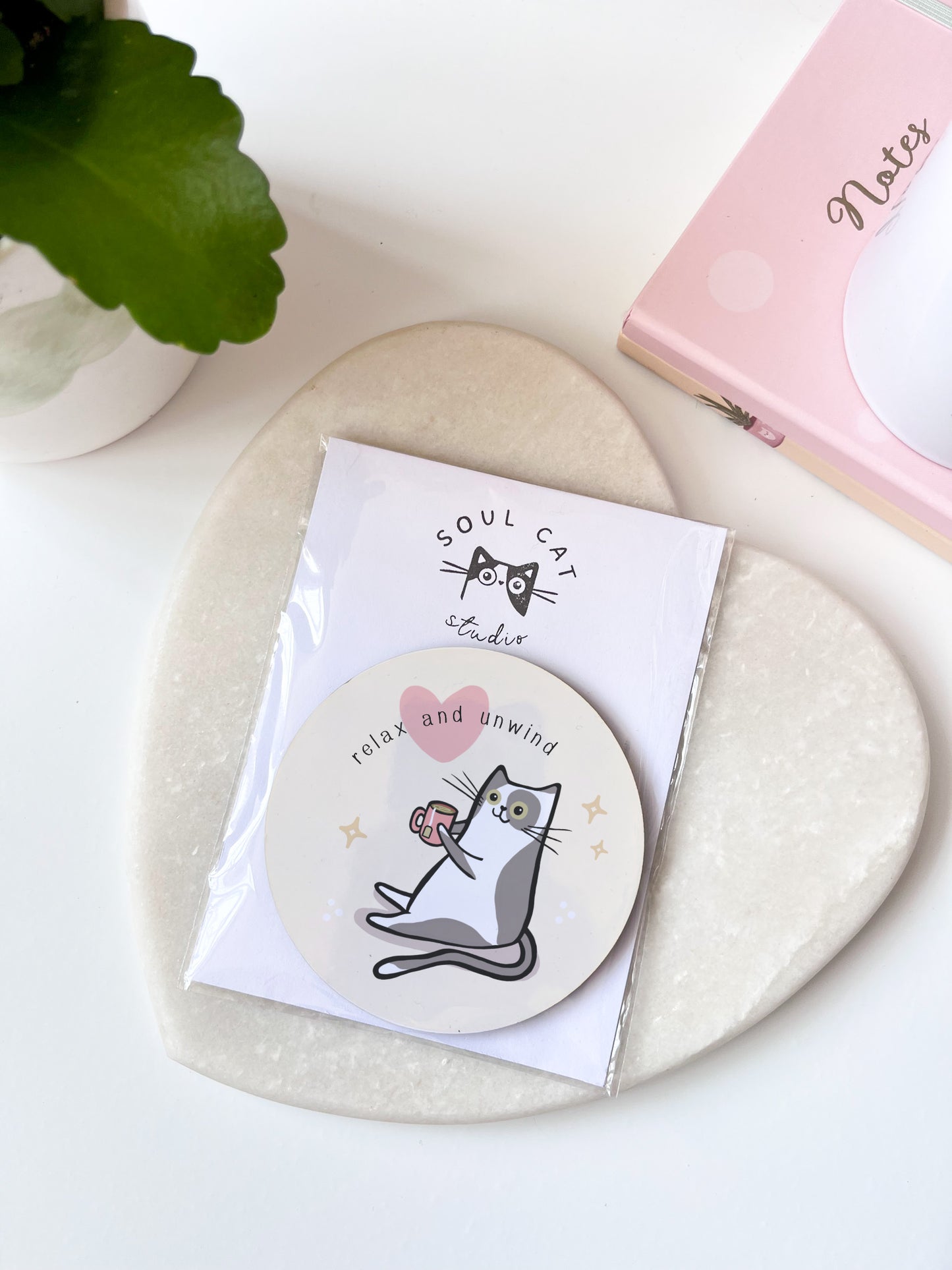 Relax & Unwind MDF Coaster