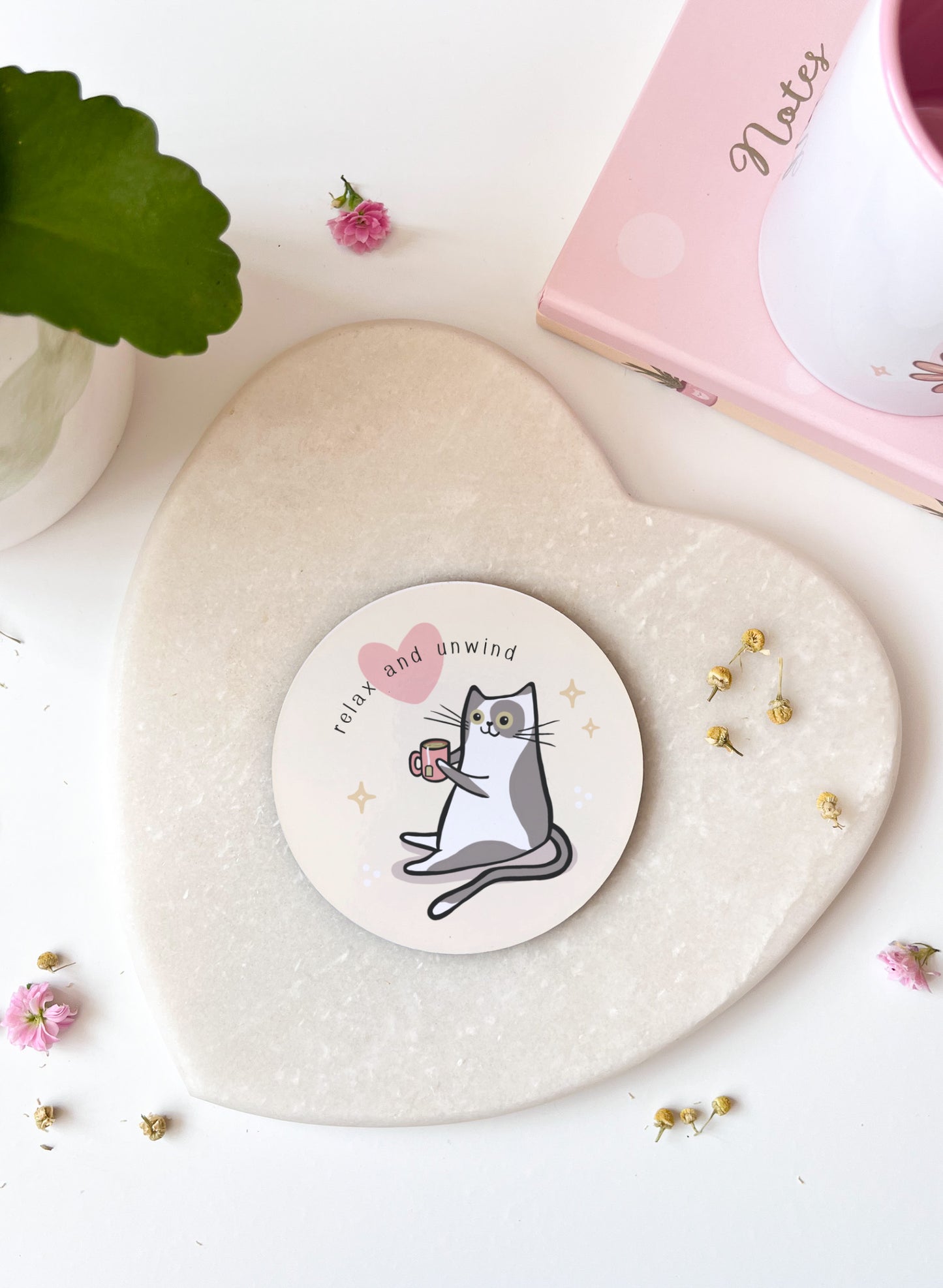 Relax & Unwind MDF Coaster