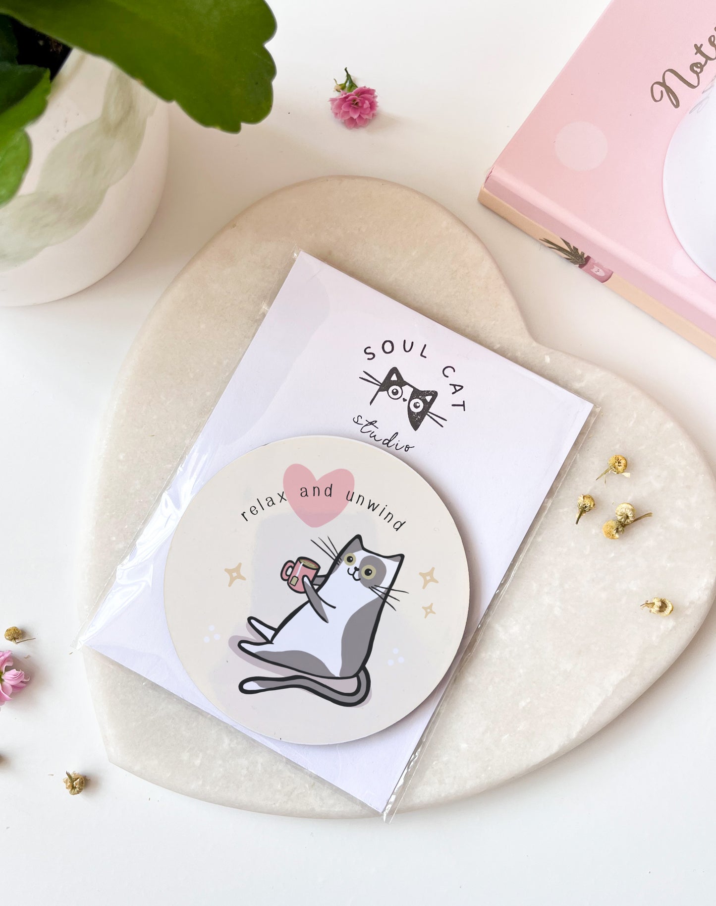 Relax & Unwind MDF Coaster