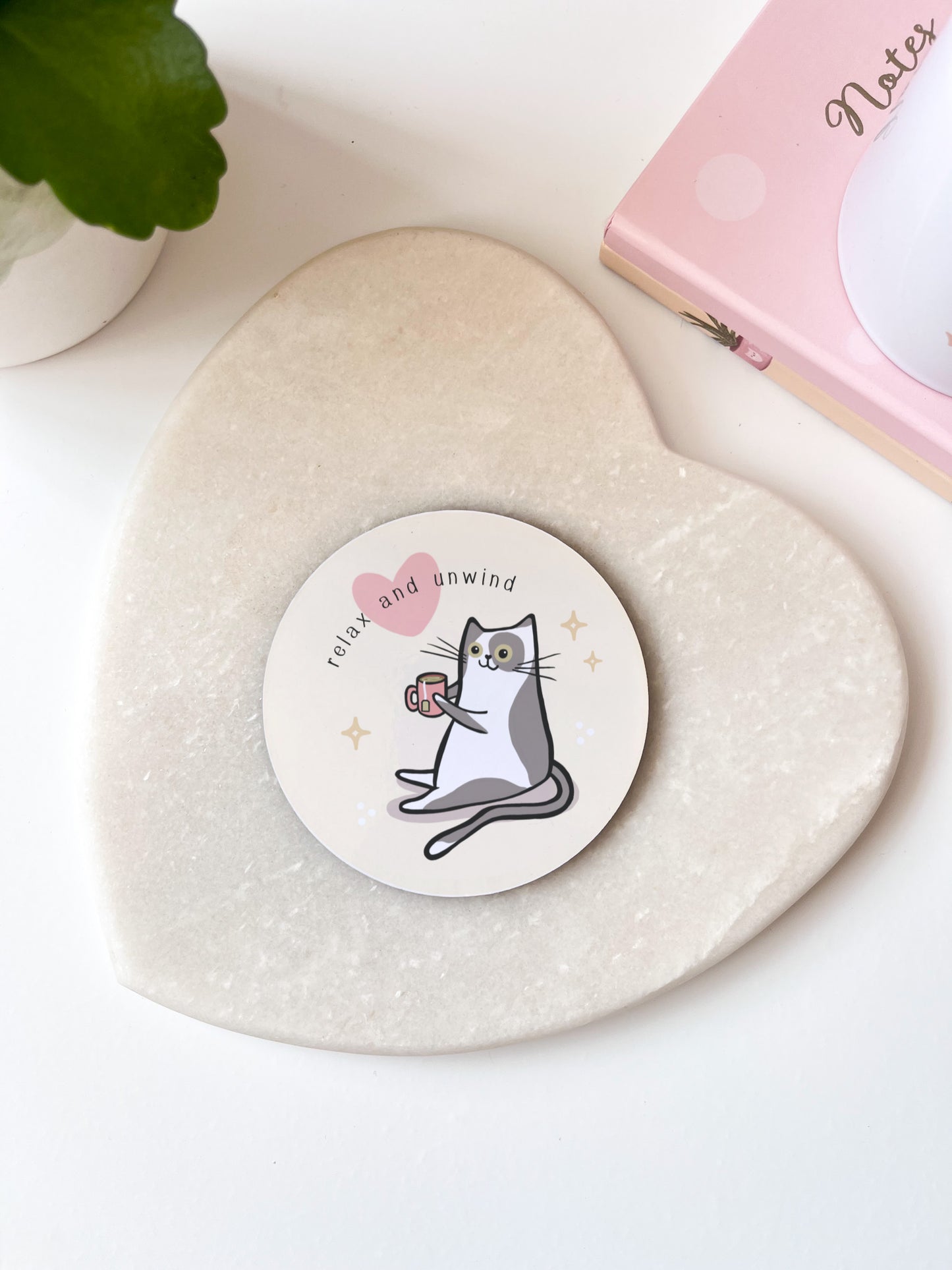 Relax & Unwind MDF Coaster