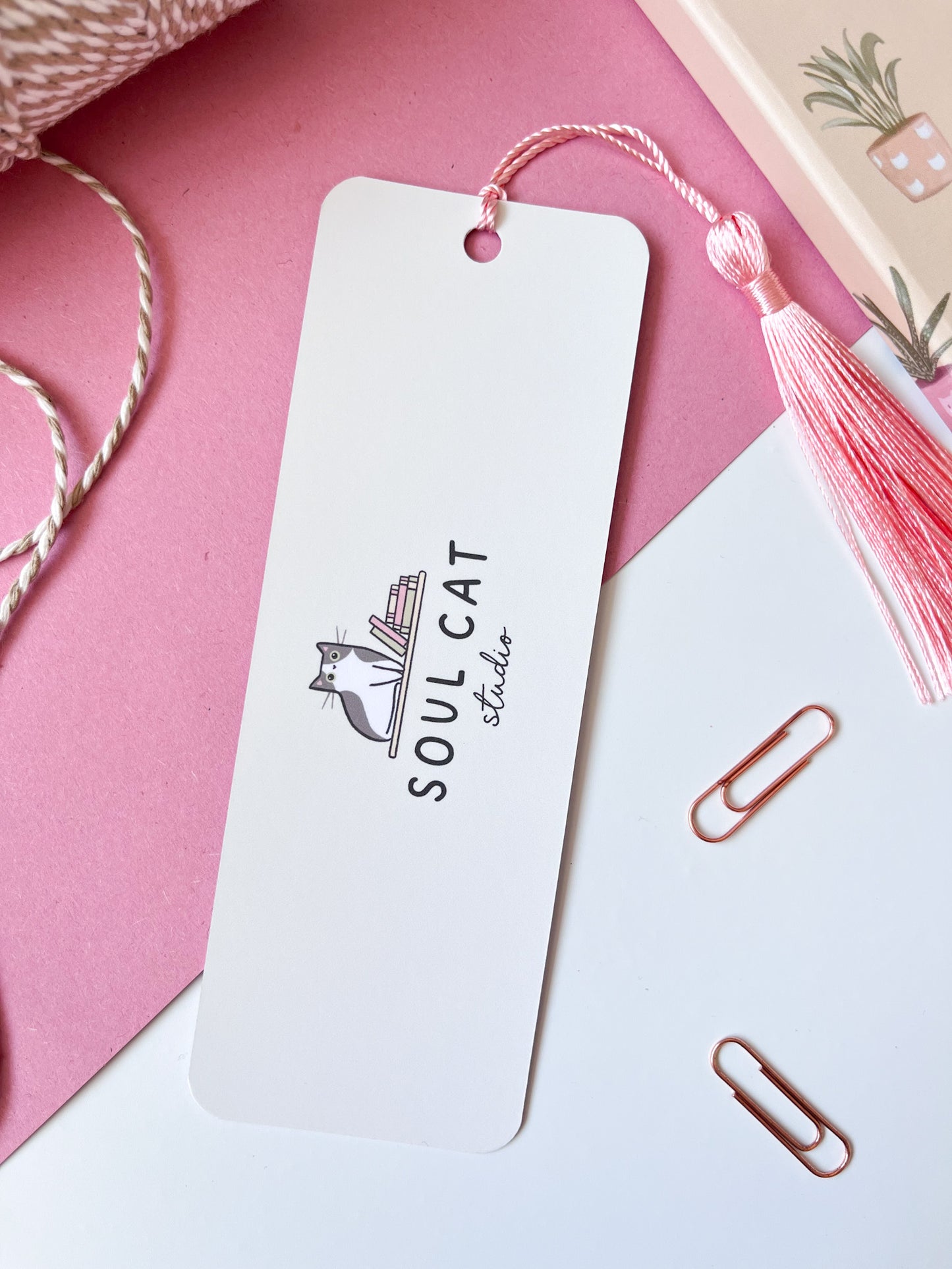 Shooting Star Cat Bookmark