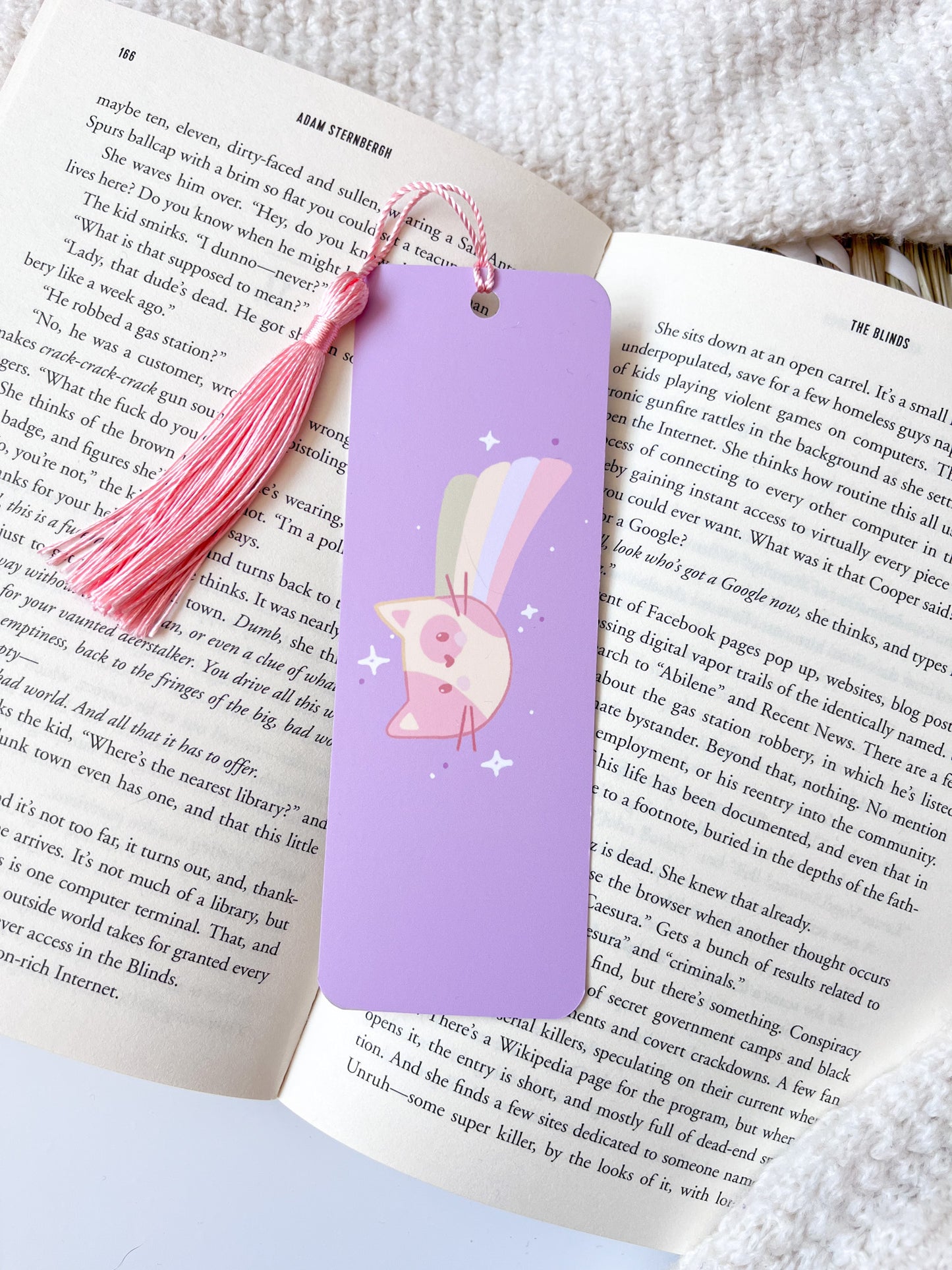 Shooting Star Cat Bookmark