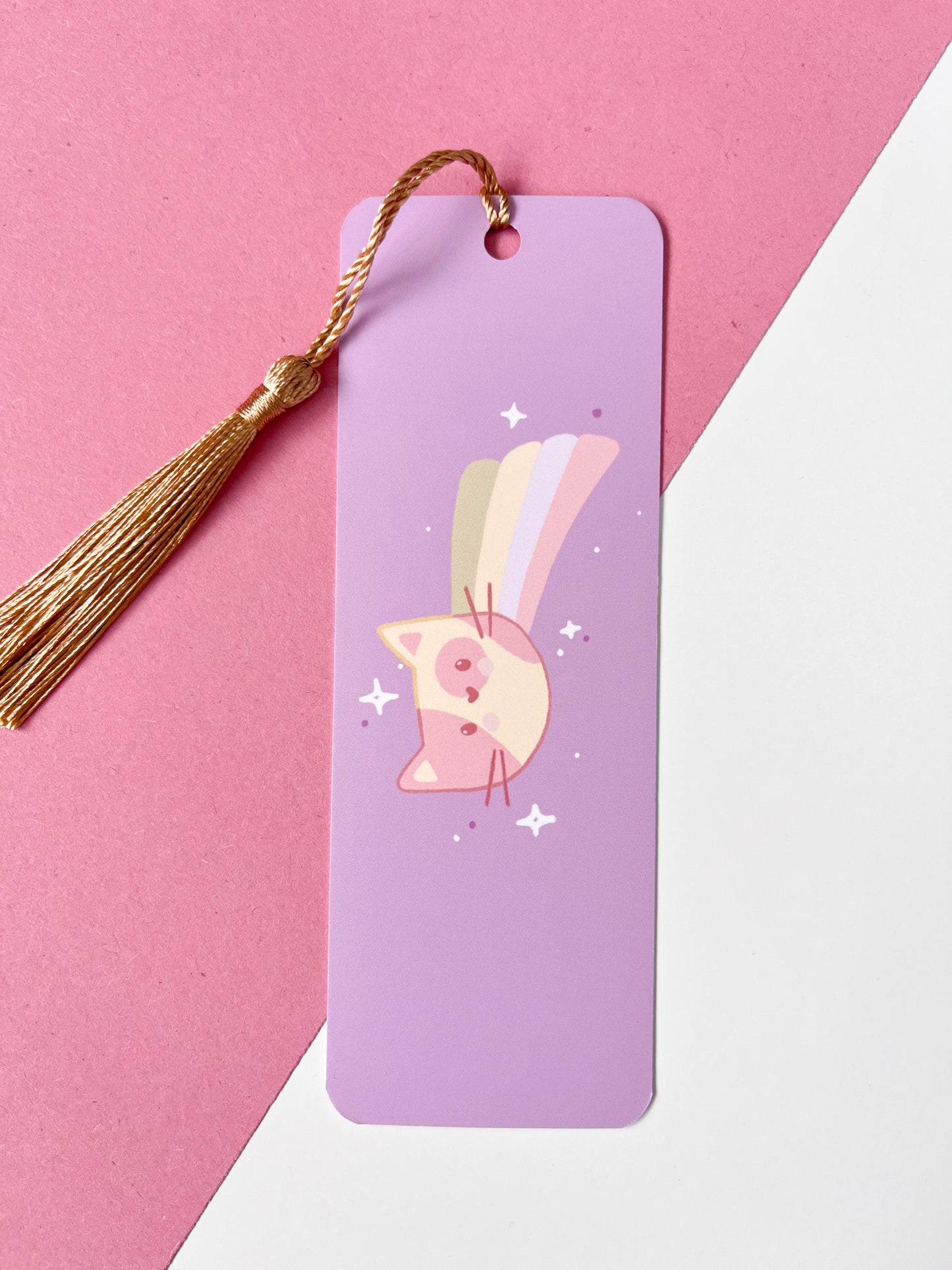Shooting Star Cat Bookmark