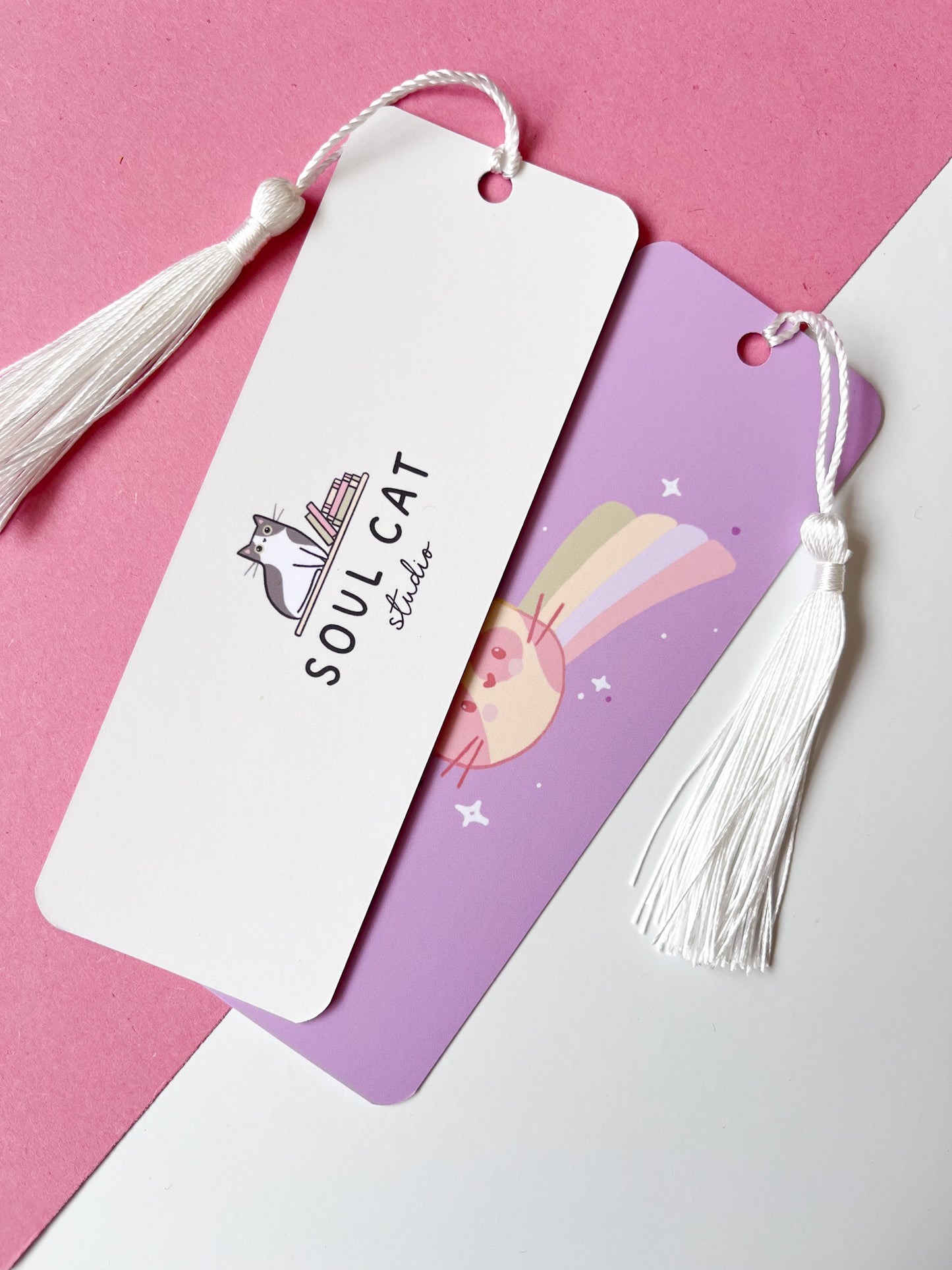 Shooting Star Cat Bookmark