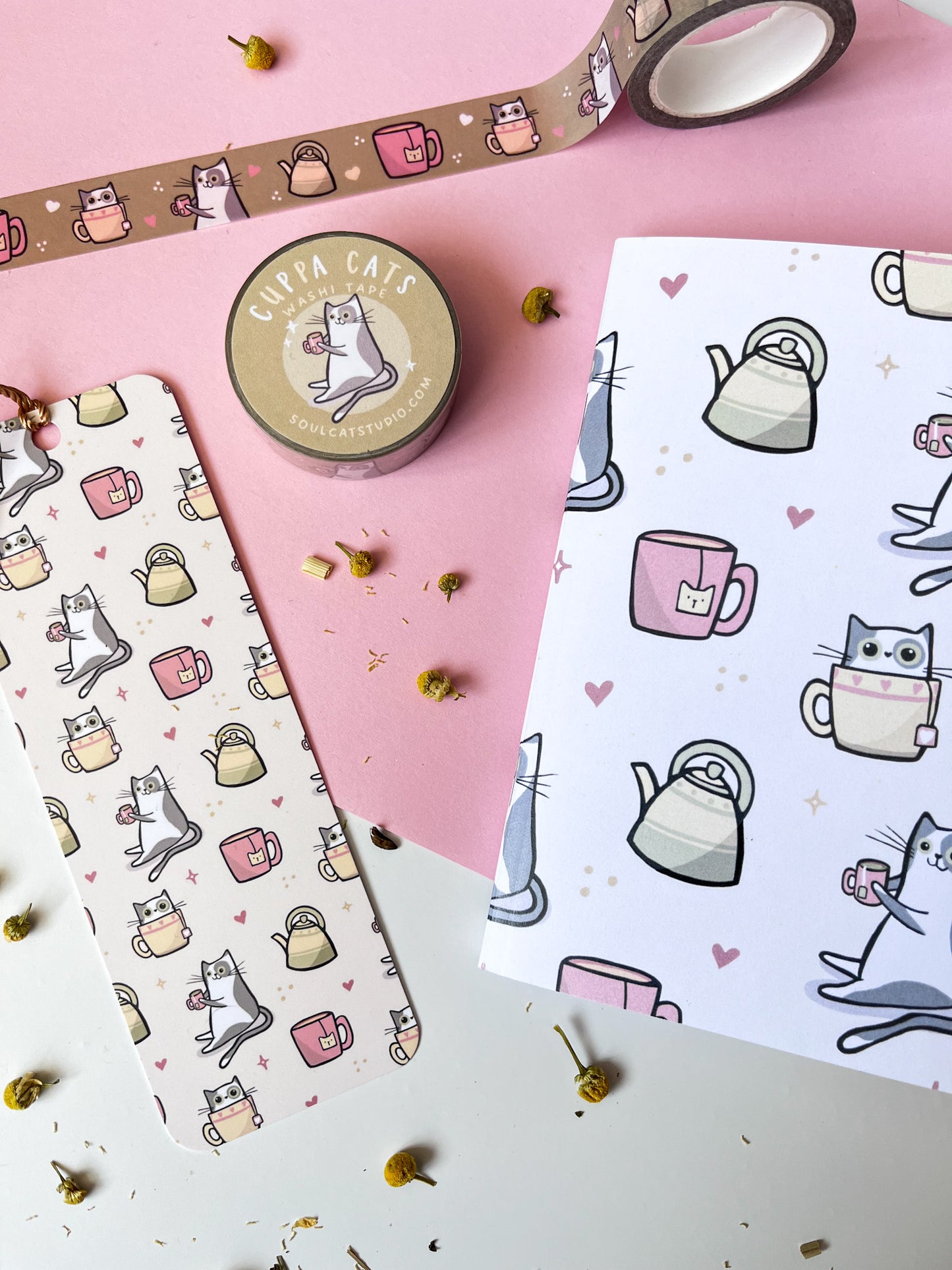 Cuppa Cats A6 Lined Pocket Notebook