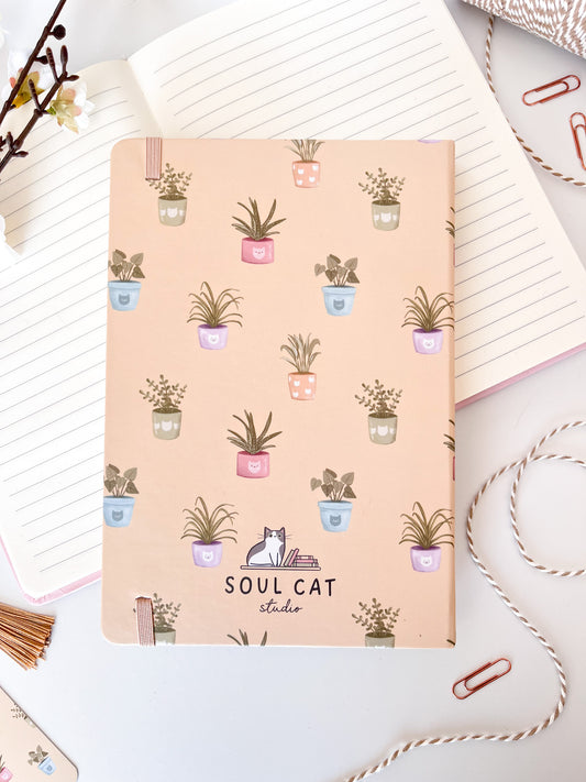 Houseplant A5 Lined Notebook