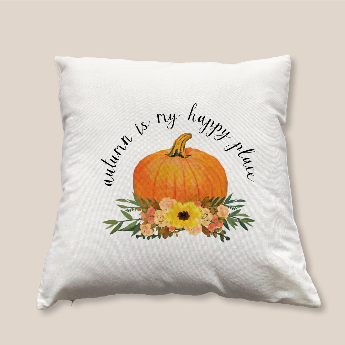 Autumn Is My Happy Place Cushion