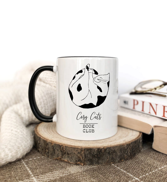 11oz Cosy Cats Book Club Mug