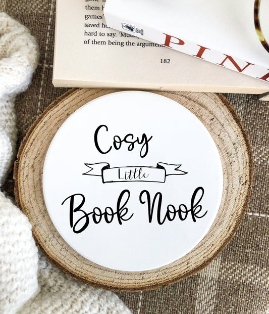 Cosy Book Nook Coaster
