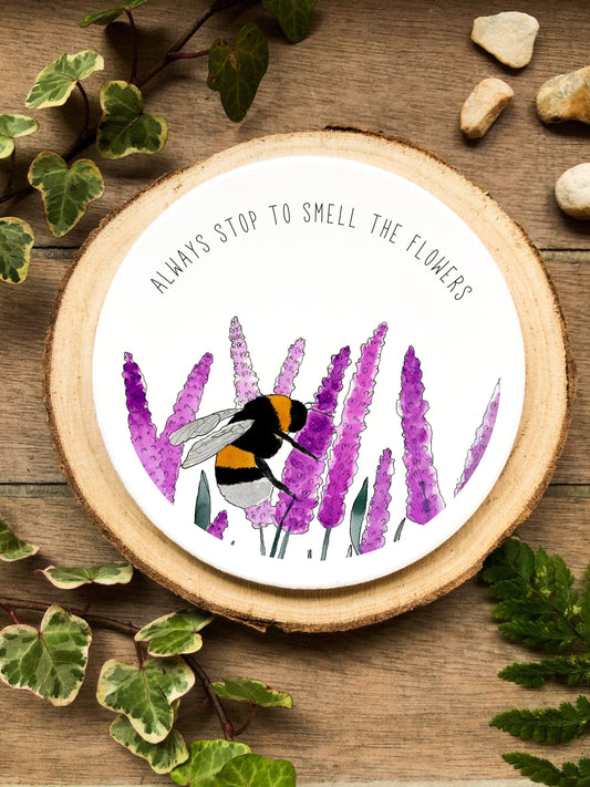 Bumblebee Ceramic Coaster