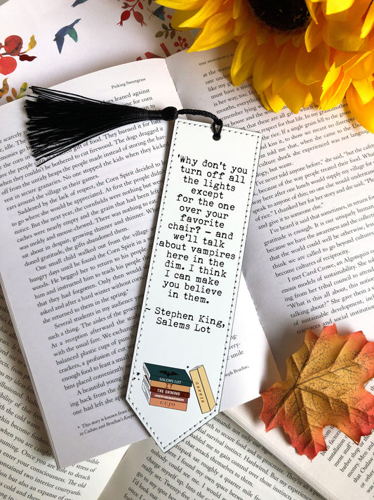 Stephen King Vegan Leather Bookmark