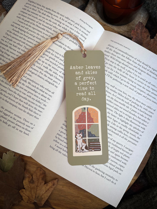 Autumn Cat Bookmark