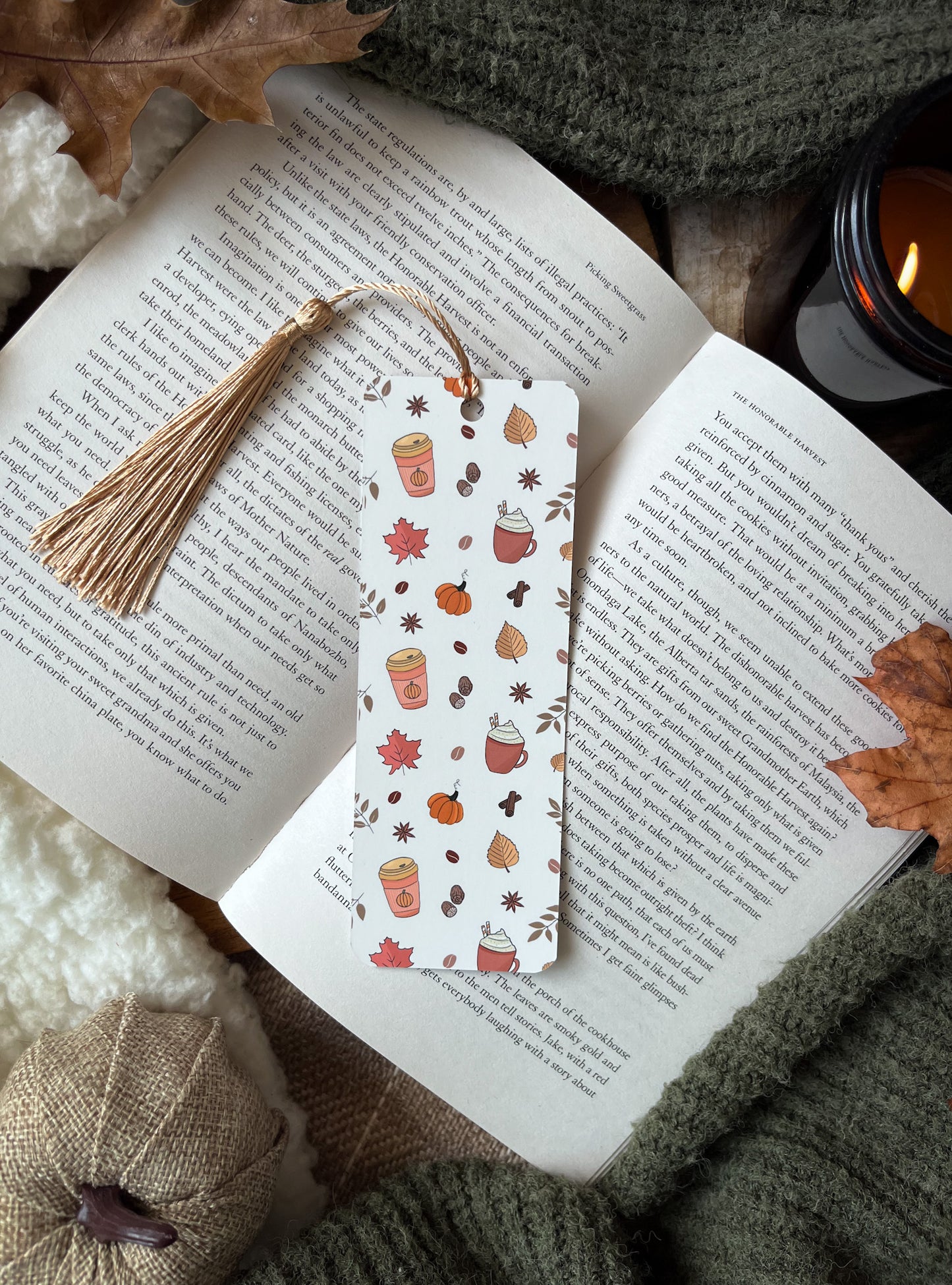 Pumpkin Spice Card Bookmark