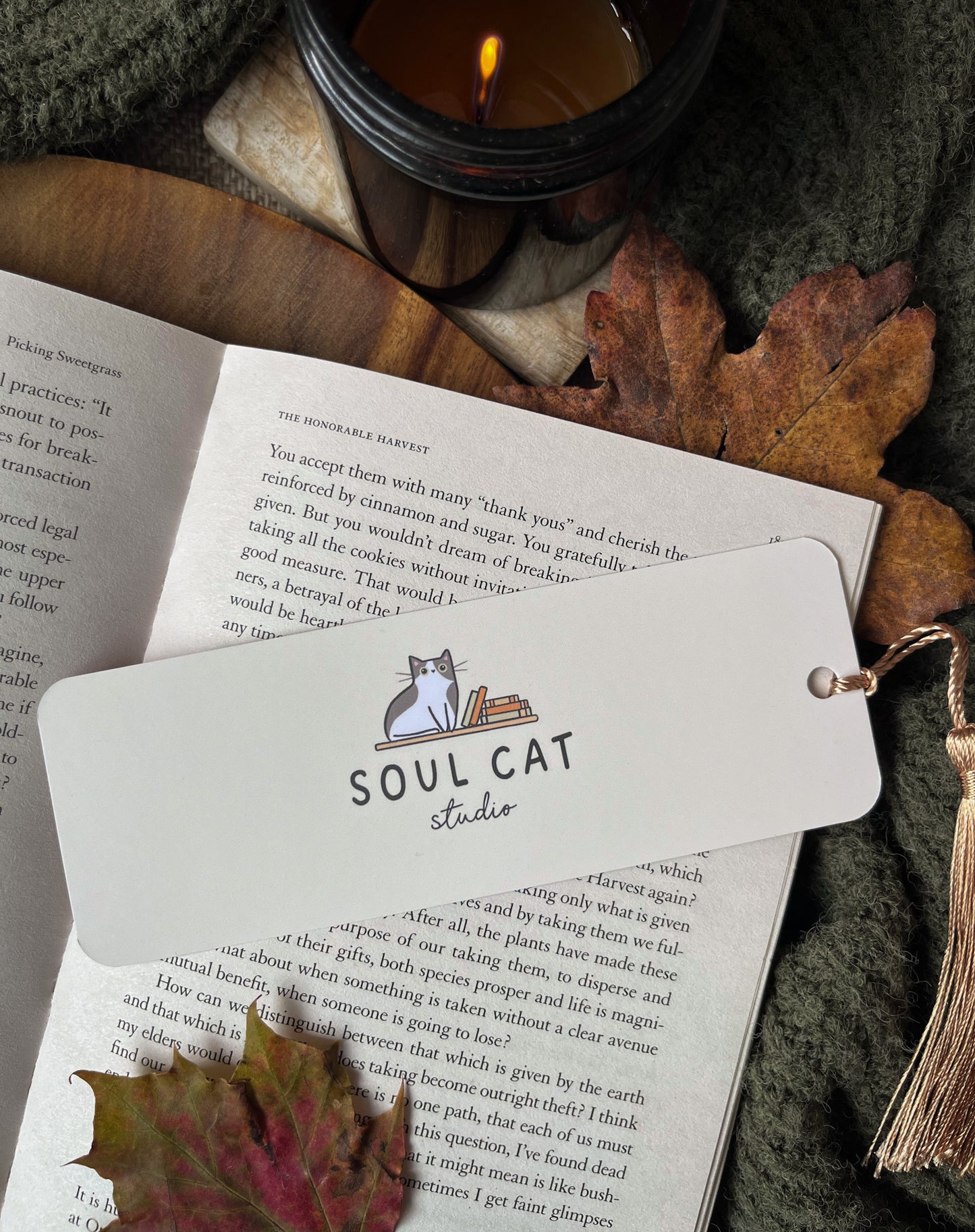 Pumpkin Spice Card Bookmark