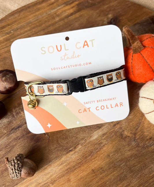 Little Owls - Adult Cat Collar