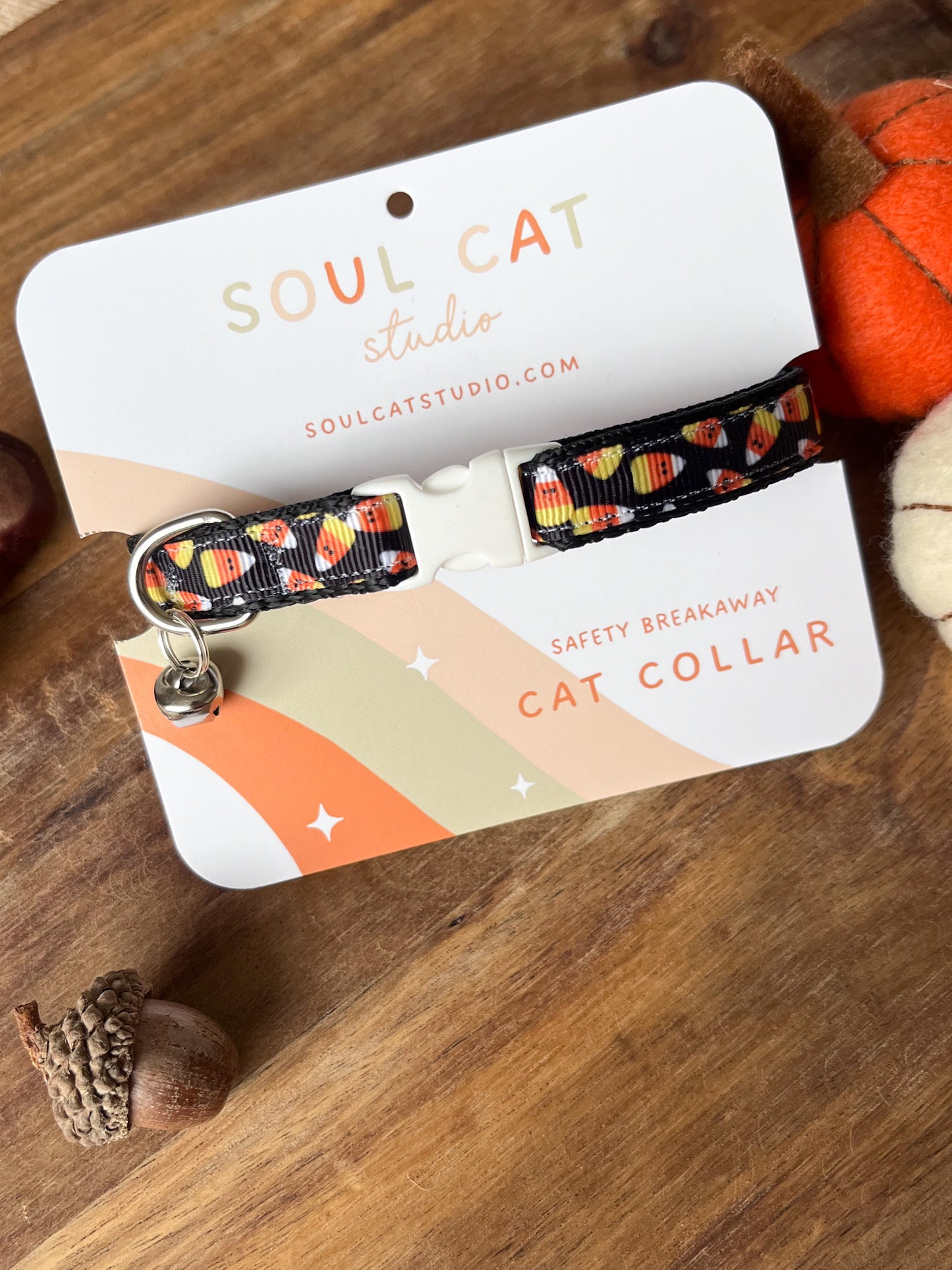 Candy Corn - Adult Cat Collar