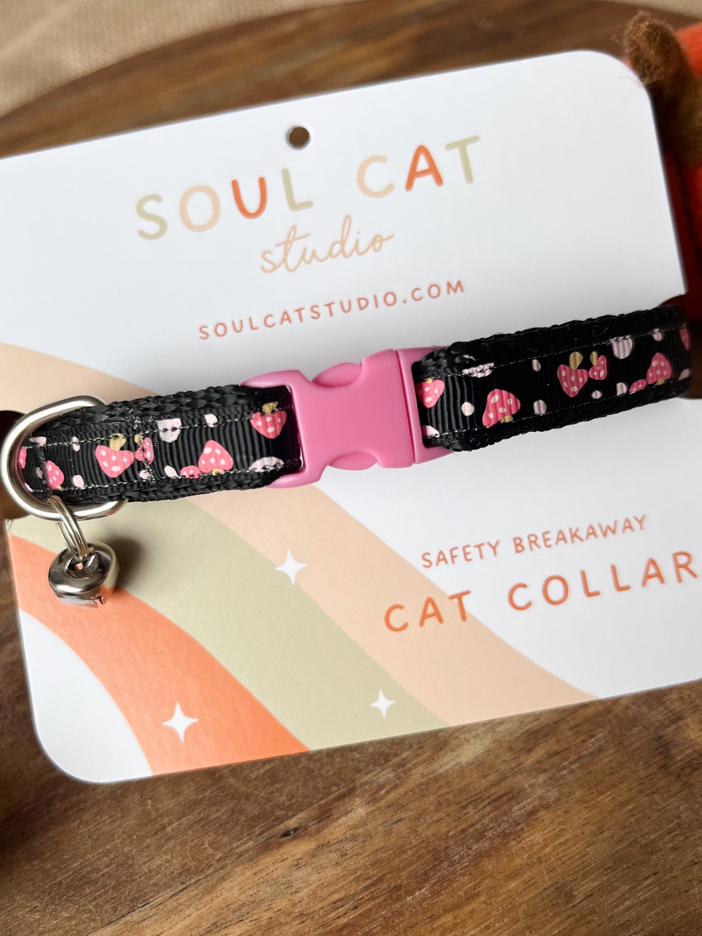 Moonlit Mushrooms - Adult Cat Collar