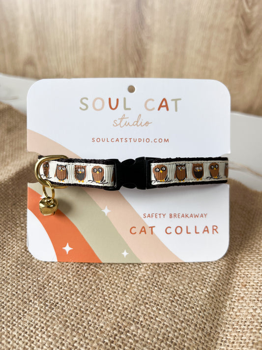 Little Owls - Adult Cat Collar