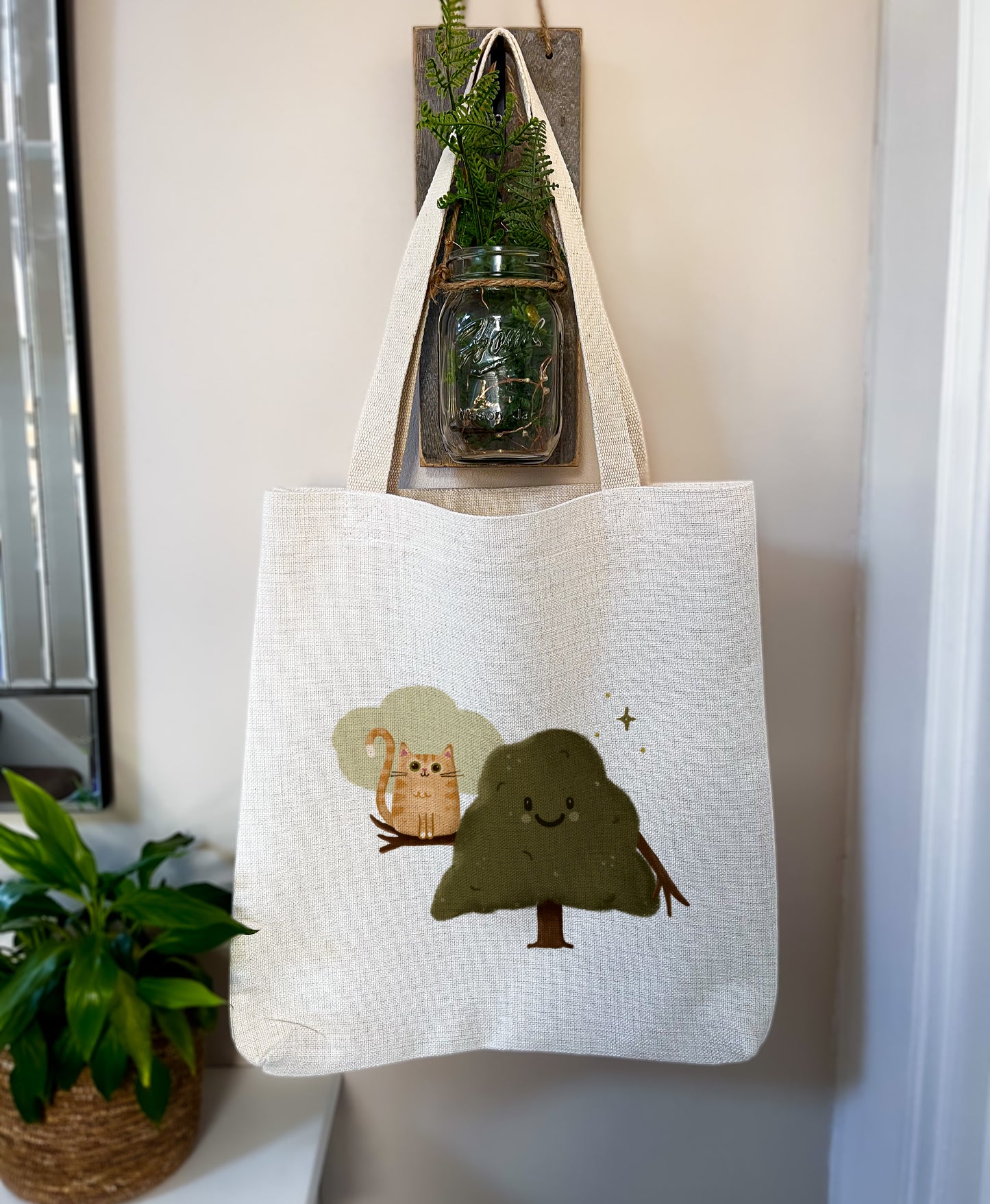 Best Buddies Cat & Tree Book/Tote Bag