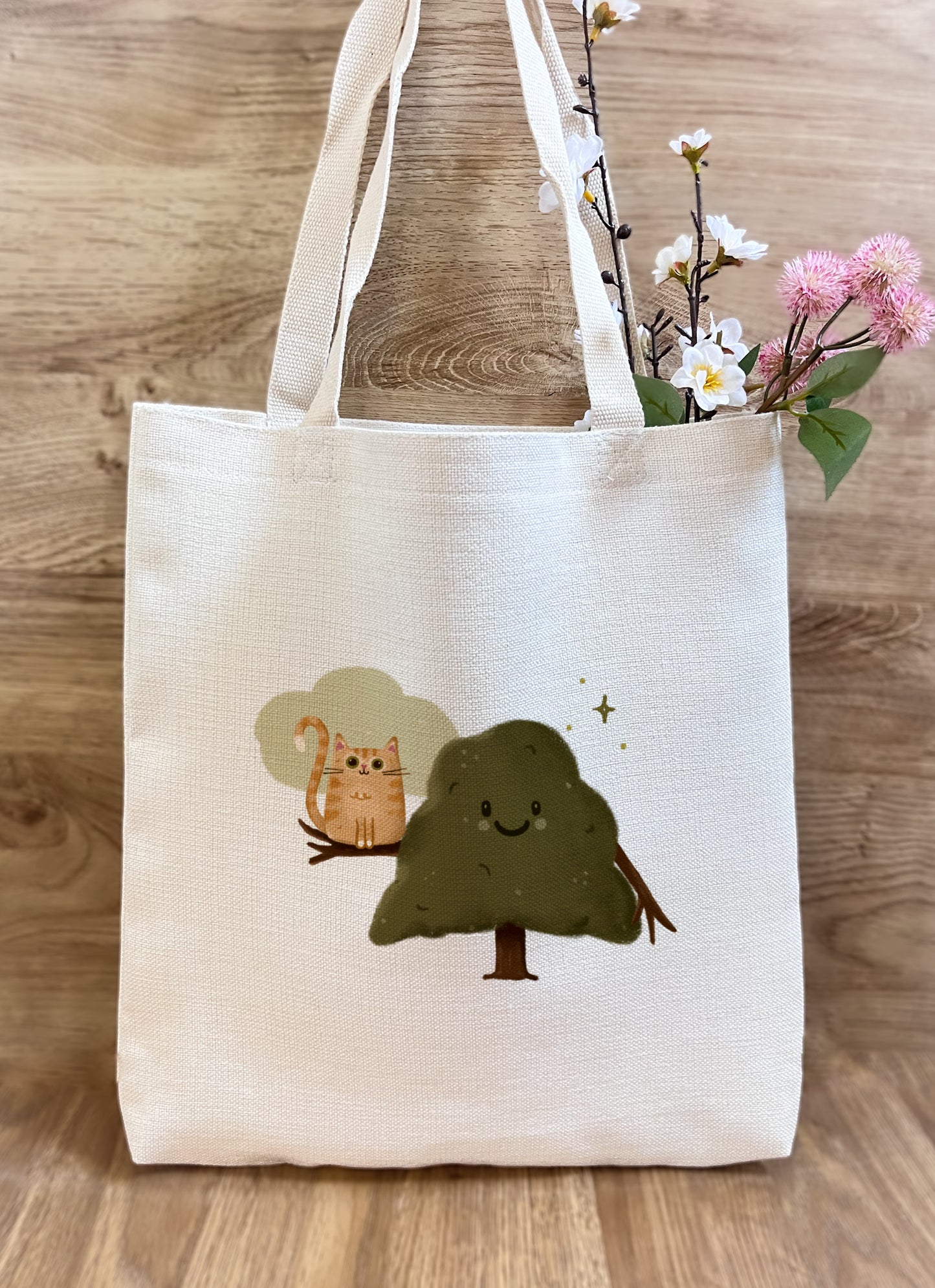 Best Buddies Cat & Tree Book/Tote Bag