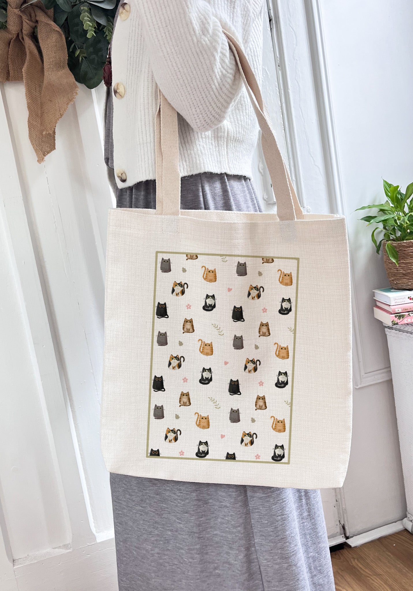 Cat Family Book/Tote Bag