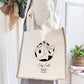 Cosy Cats Book Club Linen Gusset Bag