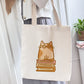 Hazel Bookworm Cat Book/Tote Bag