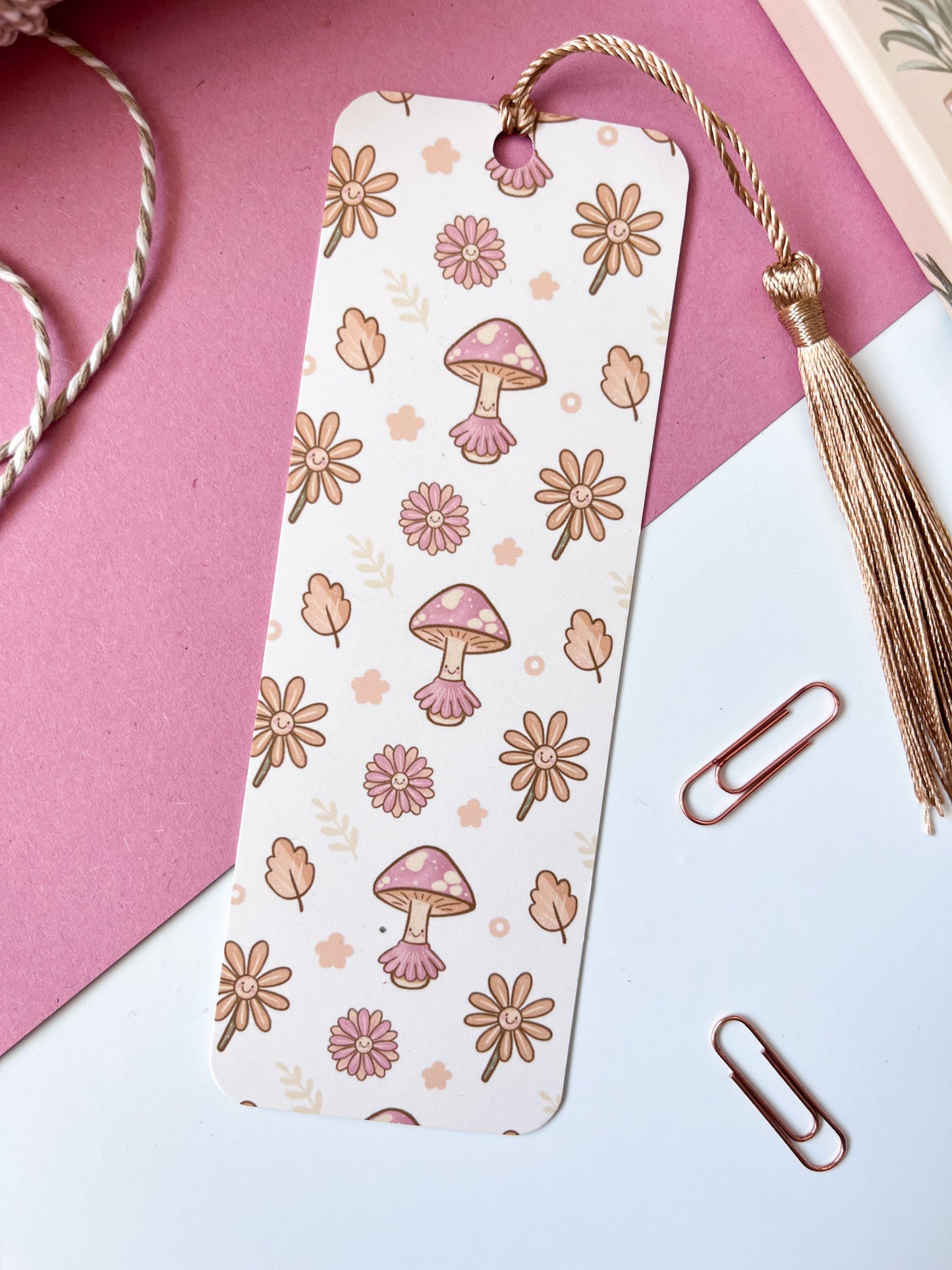 Blossom Mushroom & Friends Bookmark