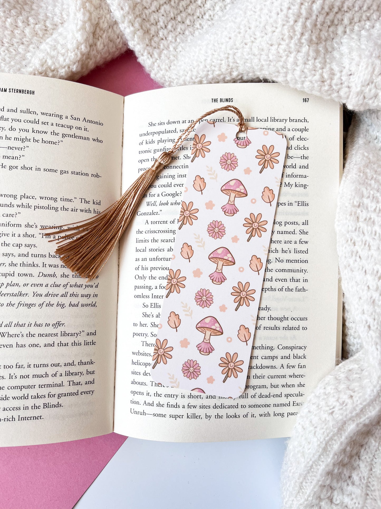 Blossom Mushroom & Friends Bookmark