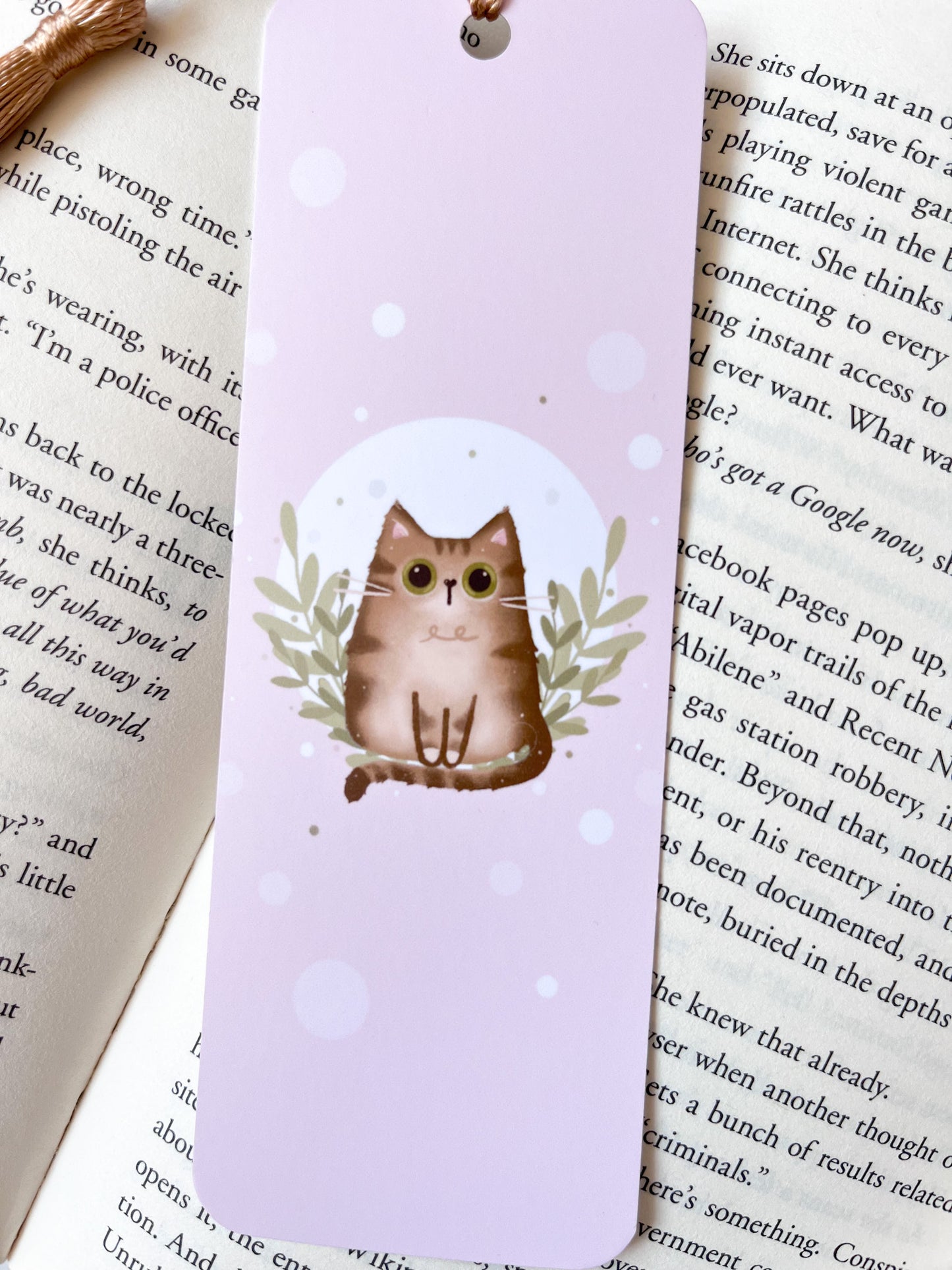 Tabby Cat Illustration Bookmark