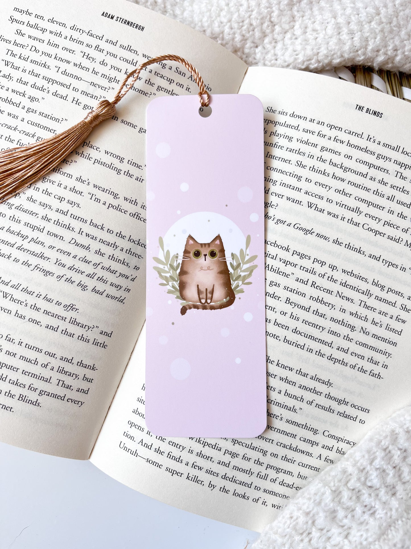 Tabby Cat Illustration Bookmark