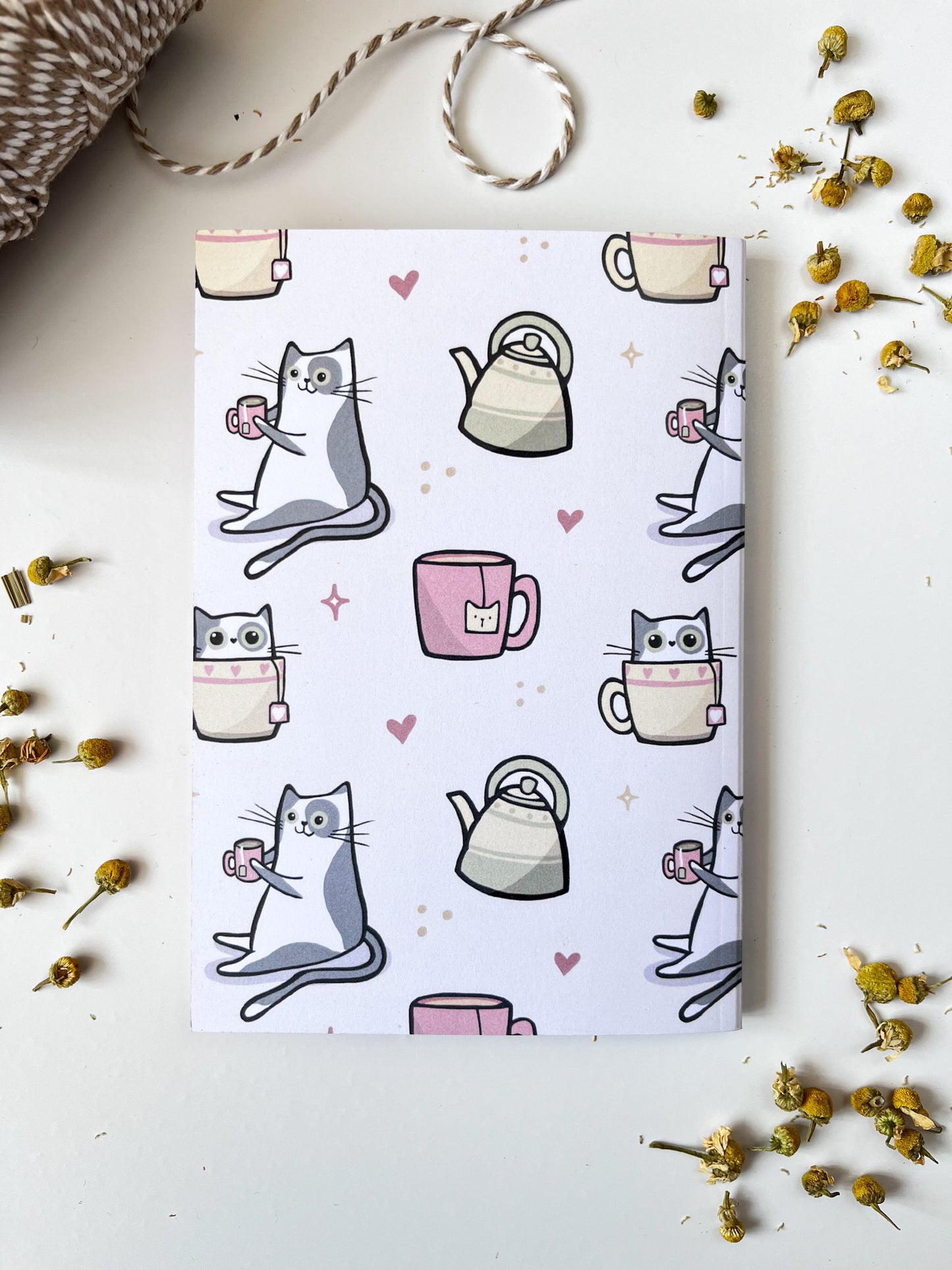 Cuppa Cats A6 Lined Pocket Notebook