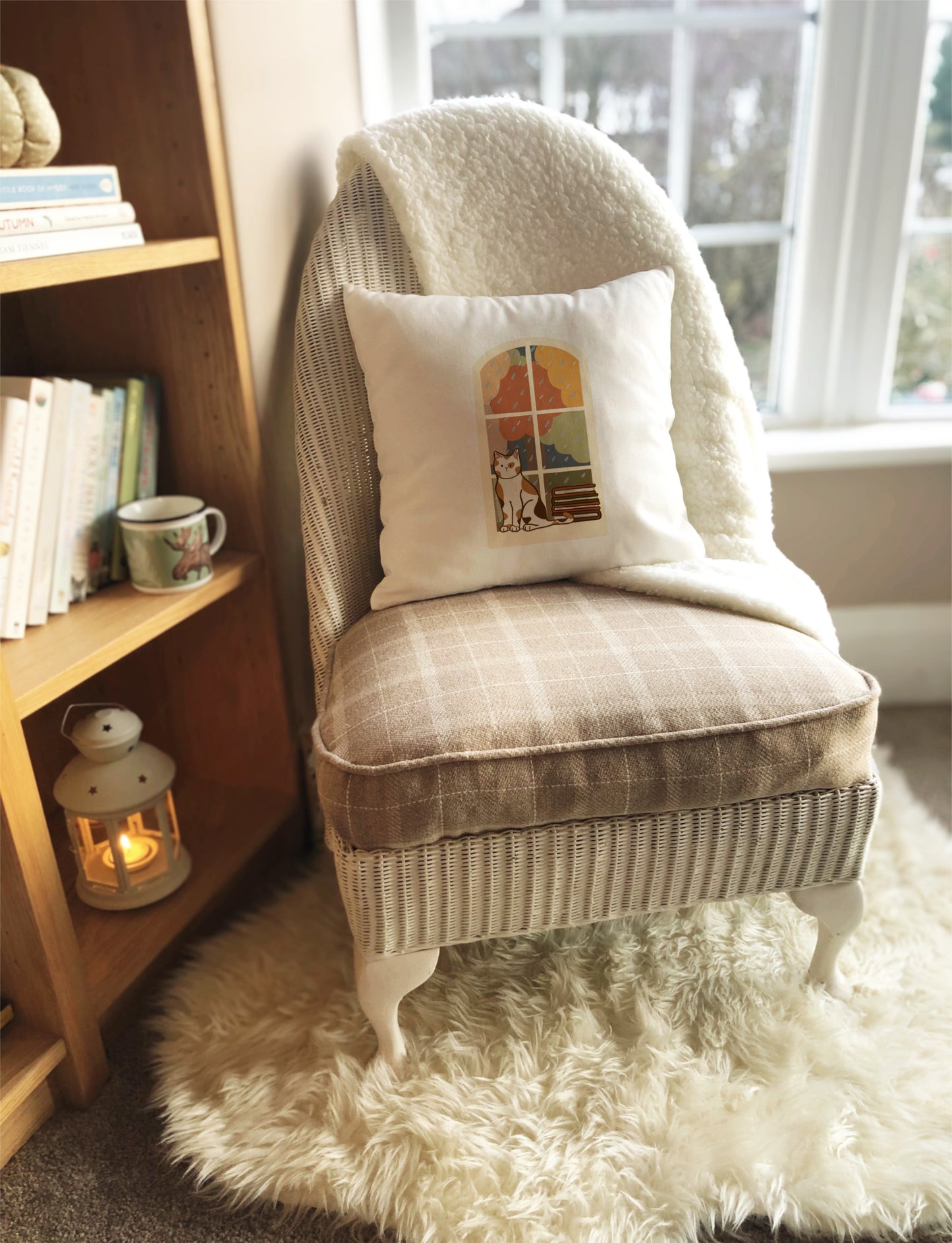 Rainy Day Cat Cushion