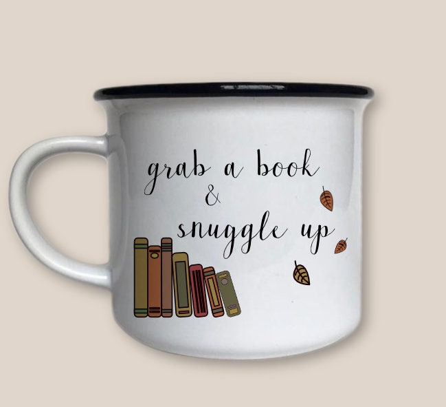 8oz Ceramic Bookworm Mug