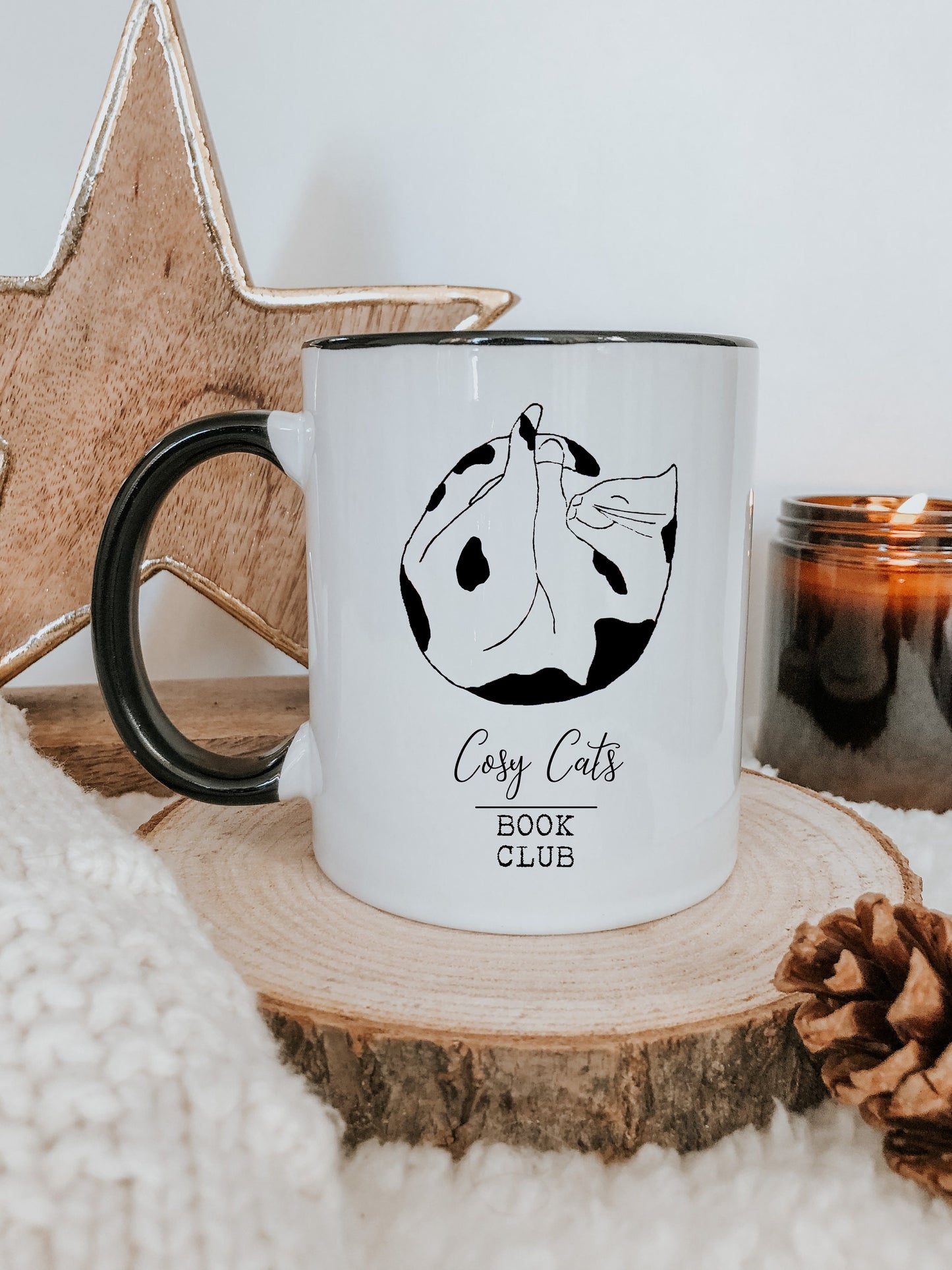 11oz Cosy Cats Book Club Mug